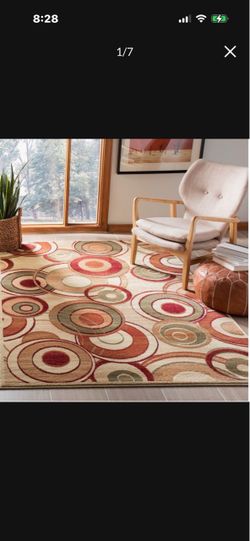 Geometric area rug
