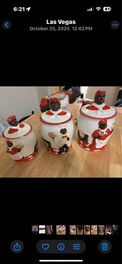 Black memorabilia cookie jars