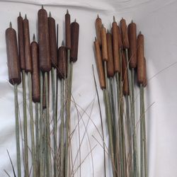 Antique Type Wooden Cat Tails 2 Sets Sold Separately 