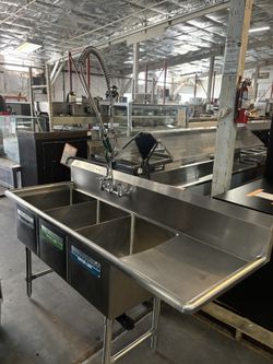 Three Compartment Sink 