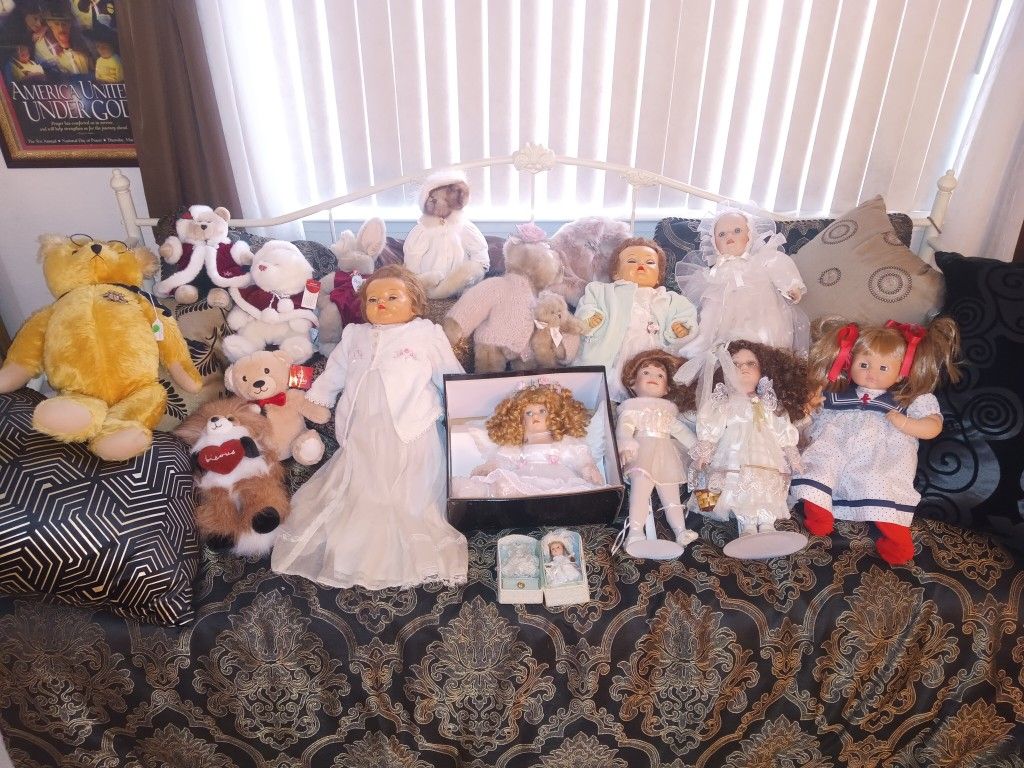 Estate Sale Collectible Dolls Porcelain  Ashton Drake $10 To $60