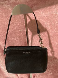 Coach New York Black Leather Wristlet