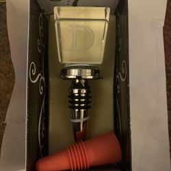 New Monogrammed D Wine Stopper