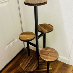 5 Tier Wood Flower Plant Stand Size 32" Tall NEW CONDITION