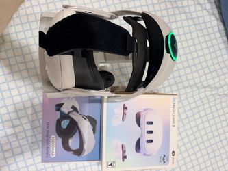 Almost new Meta Quest 3 512 GB with elite head strap with 10000 mAh battery, hard carry case and stand