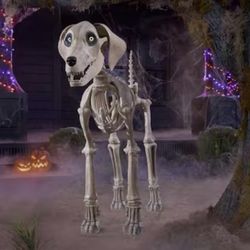  FOOT Skeleton Dog Skelly's Home Accent Halloween 2024 Home Depot