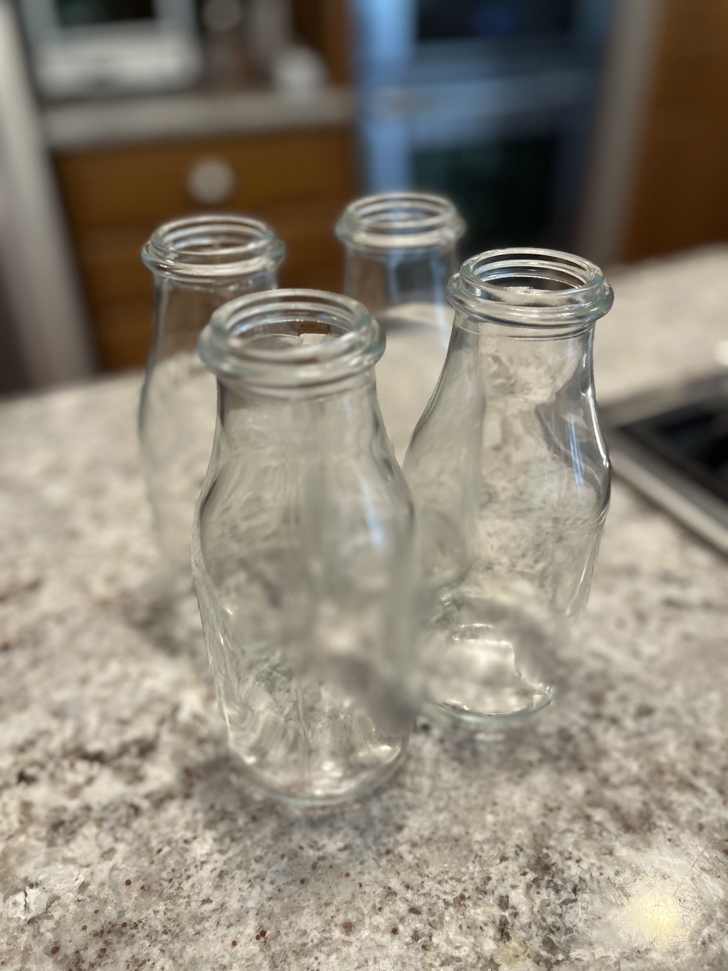 Milk Bottle Vases-set of 4