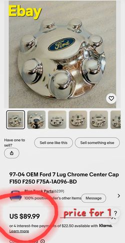 Ford 7 Lug Chrome Center cap