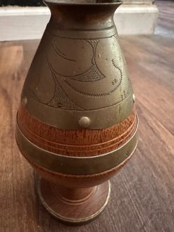 Vintage 1960s Mid-Century Yerba Mate Gourd & Fancy Bombilla Straw Set (Buenos Aires, Argentina)
