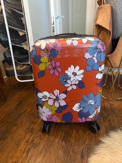 Floral Hardshell Carryon Luggage