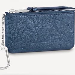 Louis Vuitton Monogram Blue Empreinte Key Pouch