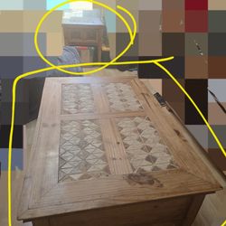 Distressed Coffee table and Side Table