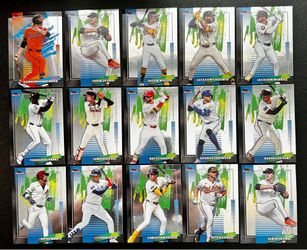 2026 Topps Finest Card Lot (15) Skubal, Matte, Chourio, Harper, Wilson, Alvarez