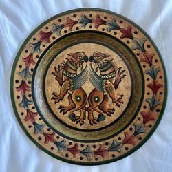 Mid century Italian terracotta dish by Montopoli Etruria