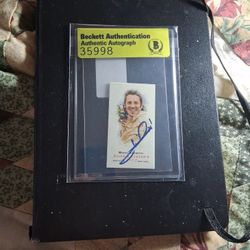 Mario Andretti Autographed Card