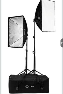 OBO 2x light & softbox kit w/stands