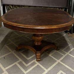 Wood Table 60”c 30” 