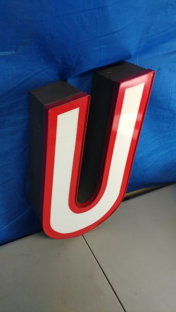 street store sign letter U vintage outdoor indoor business letters ... street store sign letter U vintage outdoor indoor business letters ...