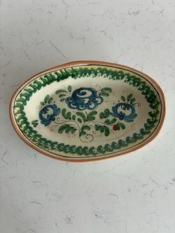 Vintage pottery clay dish