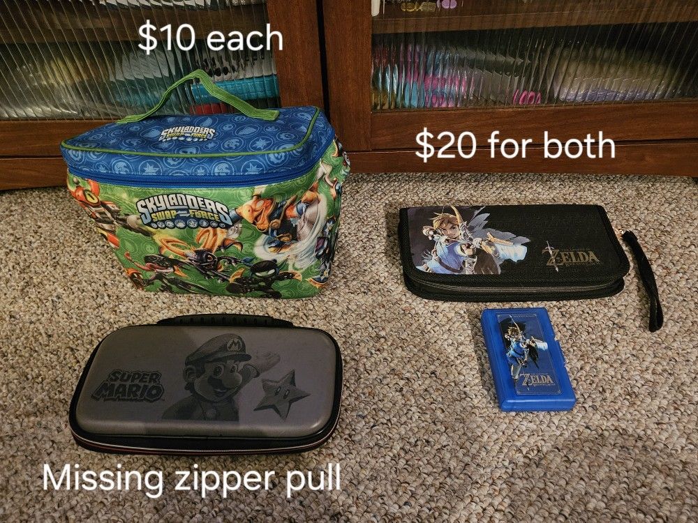 Nintendo Switch And Skylanders Cases