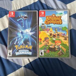 Switch Games, Animal, Crossing, And Pokémon Brilliant Diamond
