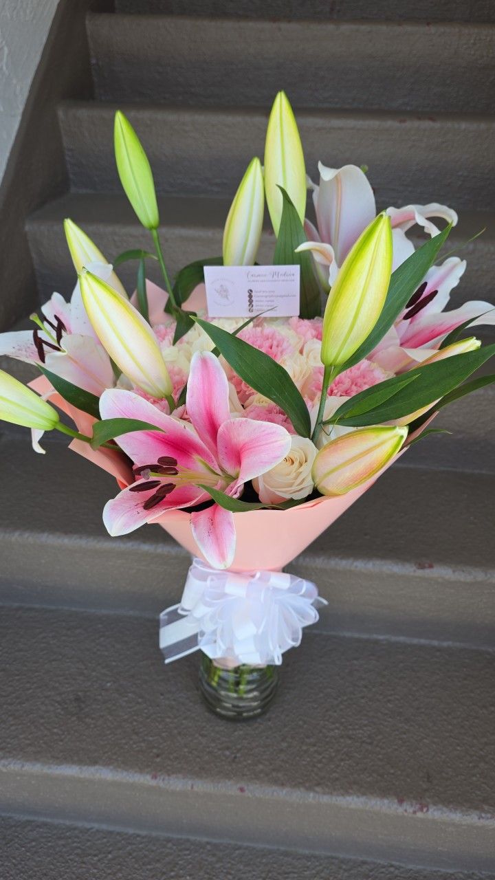 Roses And Lilies Bouquet