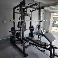 Smith Machine 2001 | Multi-Use Adj Bench | Gym Equipment | Fitness | Squat Rack | Excercise |🔴WEIGHTS AND BARBELL SOLD SEPARATELY 🔴 FREE DELIVERY 🚚