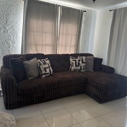 Brown sectional