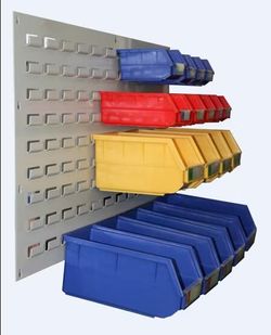 Heavy Duty Wall Mount Garage Storage Steel Louvered Panel 18x19