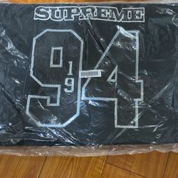 Supreme Sequin Football Jersey Black