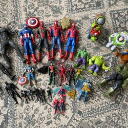 Superhero Lot Toys Spiderman Hulk Toy Story Black Panther Etc 