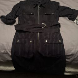 Pinstripe Dress. New With Tags 
