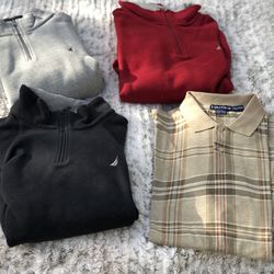 Men’s Nautica XXL Long Sleeved Zip Sweatshirt Sweater