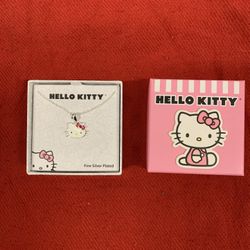 Hello Kitty Fine Silver Plated Necklace