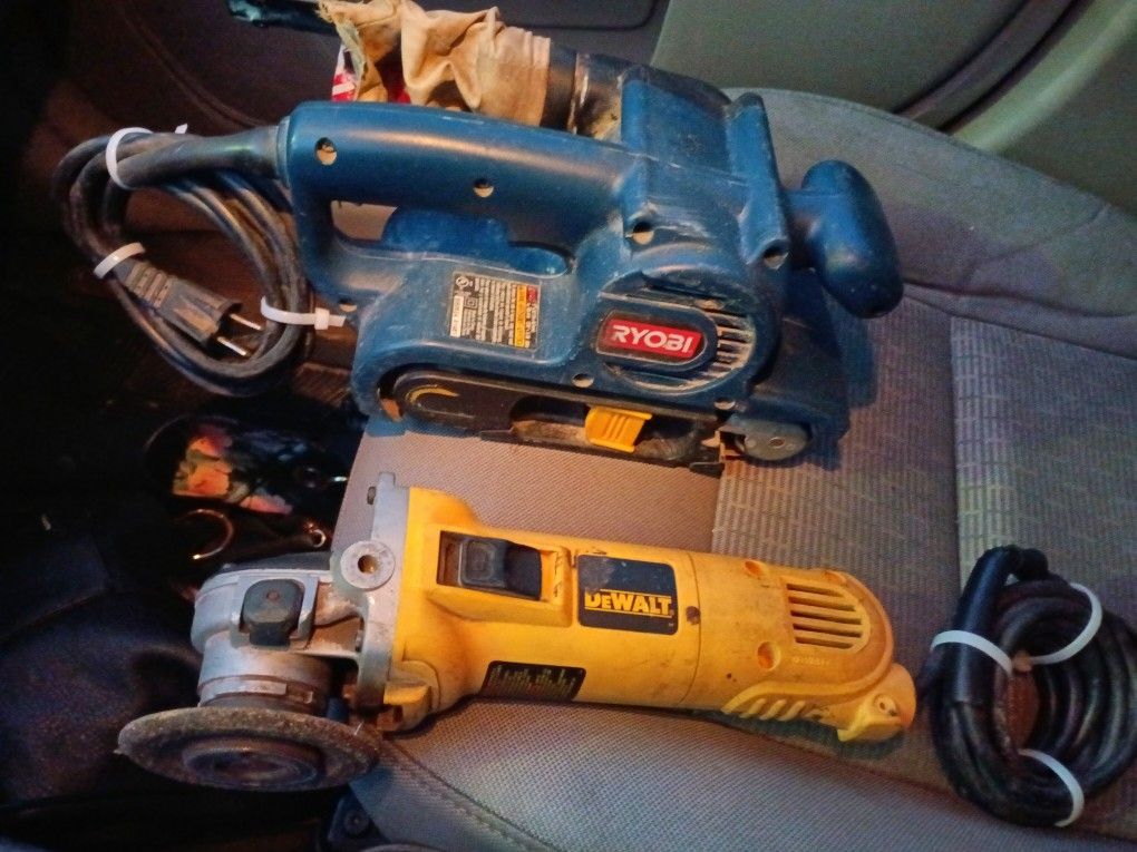 Will You Post About Sander Ryobi And A DeWalt Great Angle Grinder