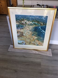 Marco Sassone Serigraph “Laguna Beach” Framed