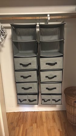 Hanging Closet Organizer with Drawers