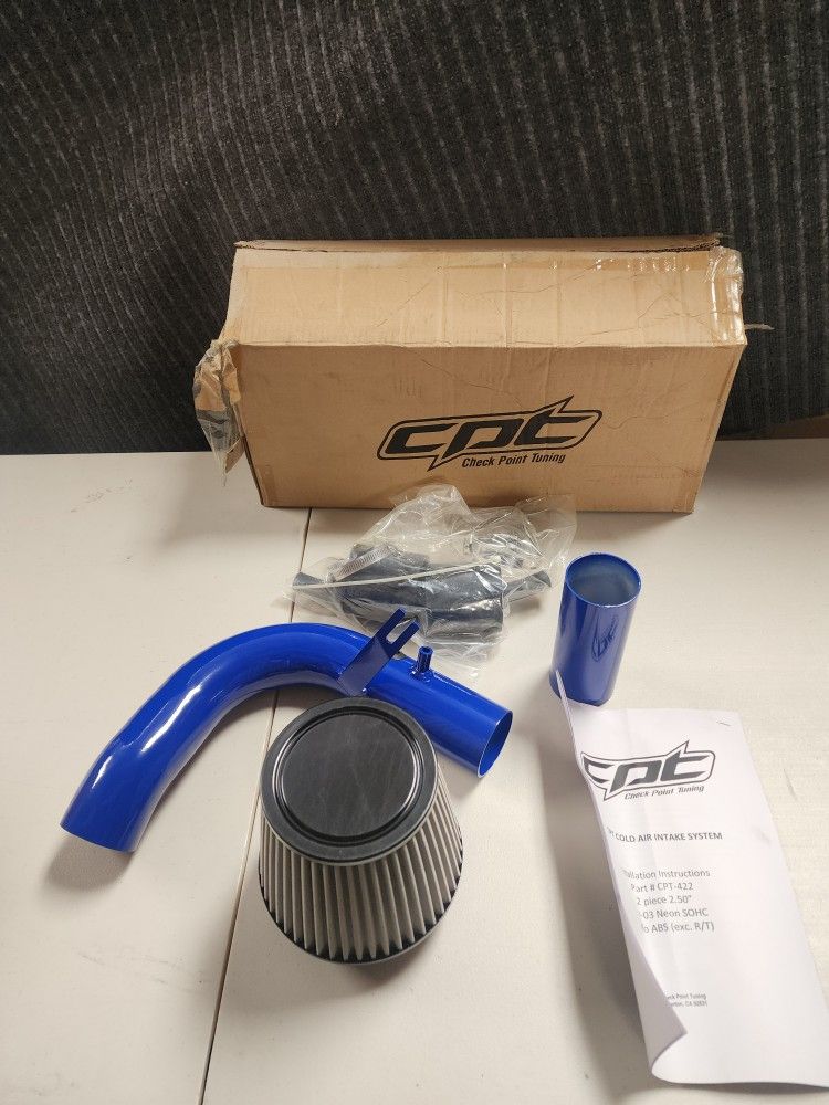 Dodge Neon 2000-2005 2.0l Cold Air Intake Blue 2.5 New