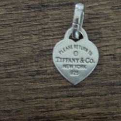 Tiffany & Co  Medium Heart Tag Diamond Pendant