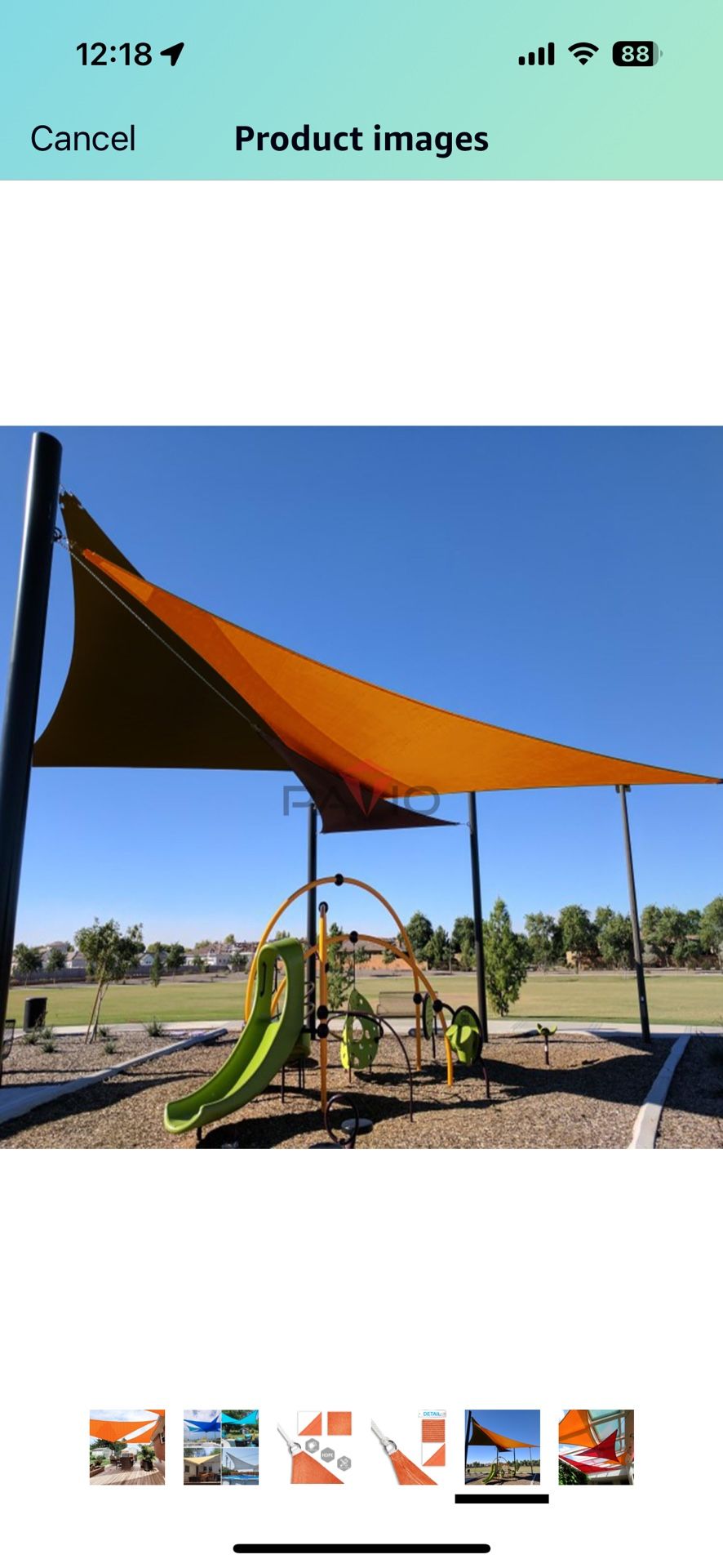 Large Shade Sail - New Never Used