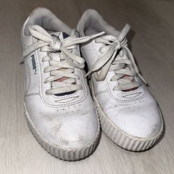 Puma Carina White Sneakers Shoes Women's Size 6.5