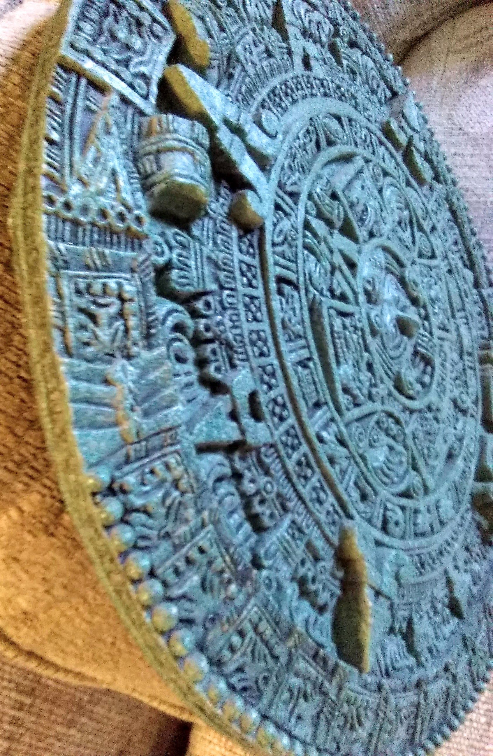 Vintage 1960's Zarebski Creation Large Mayan Calendar
