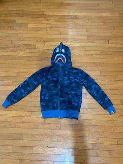 Bape blue camouflage zip up | SIZE SMALL