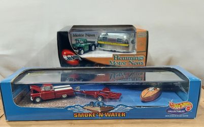 Hot wheels Die cast collectable sets Smoke n water & Hemming motor news 1:64 scale , YES THEY ARE AVAILABLE  pickup in Turner kck 66106 