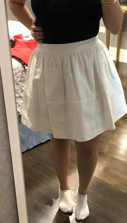 EXPRESS FLORAL WHITE SKIRT