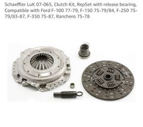 LuK 07-065 LuK RepSet release bearing 1963-87 Ford F100 F150 F250 F350 Ranchero
