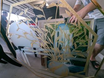 Richard E Sandoval 1980s Vintage Mirror