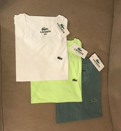 Men’s Original Lacoste V neck T Shirts