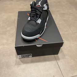 Jordan 4 Black Canvas