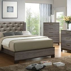 ⭐ SPECIAL OFFER ⭐ Brand New Antique Gray  6pc Queen Size Bedroom Set 